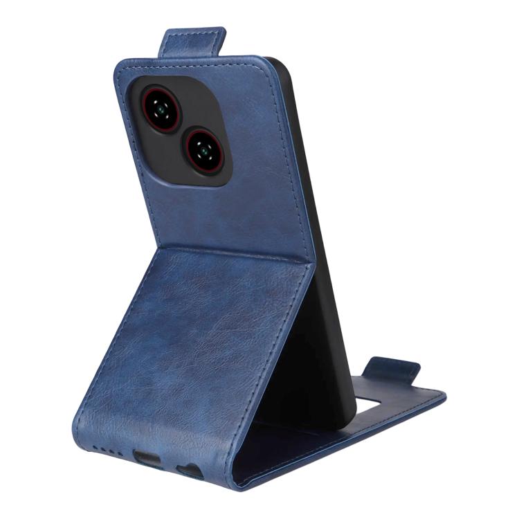 For ZTE Blade A35e Z2466 Magnetic Vertical Flip Leather Phone Case with Buckle