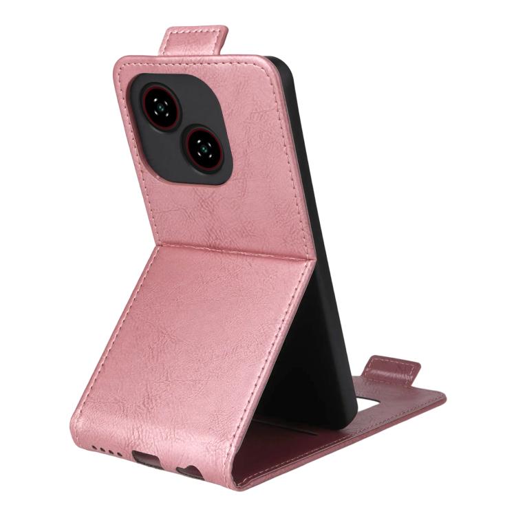 For ZTE Blade A35e Z2466 Magnetic Vertical Flip Leather Phone Case with Buckle