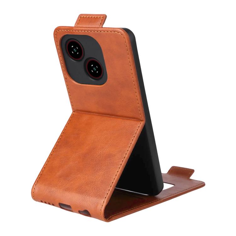 For ZTE Blade A35e Z2466 Magnetic Vertical Flip Leather Phone Case with Buckle