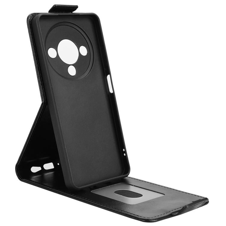 For ZTE Blade A76 5G Magnetic Vertical Flip Leather Phone Case with Buckle