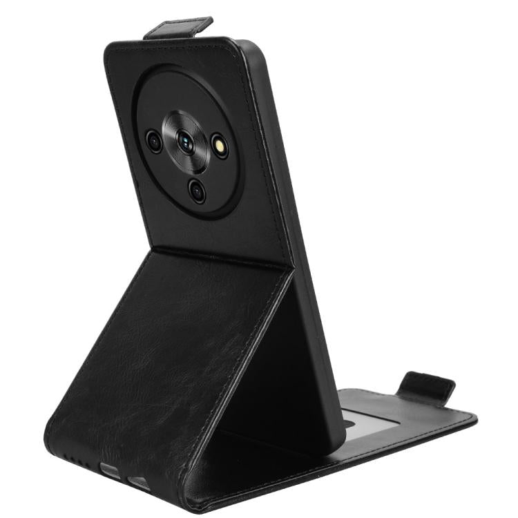 For ZTE Blade A76 5G Magnetic Vertical Flip Leather Phone Case with Buckle