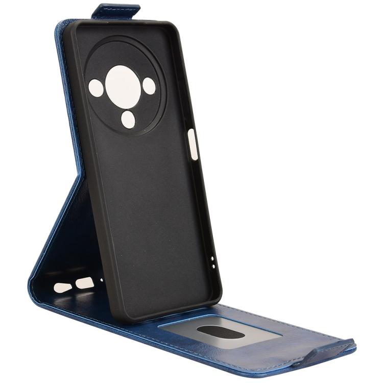 For ZTE Blade A76 5G Magnetic Vertical Flip Leather Phone Case with Buckle