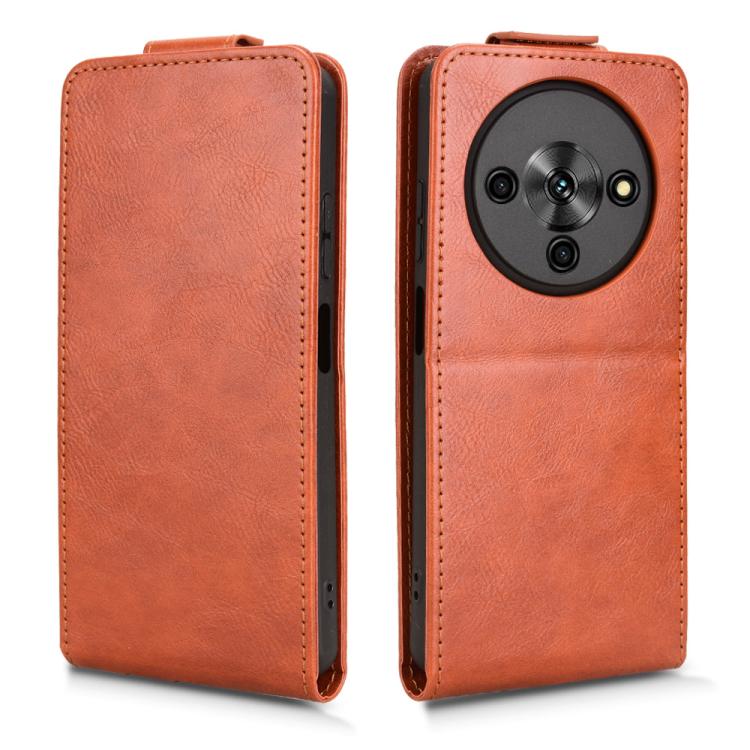 For ZTE Blade A76 5G Magnetic Vertical Flip Leather Phone Case with Buckle