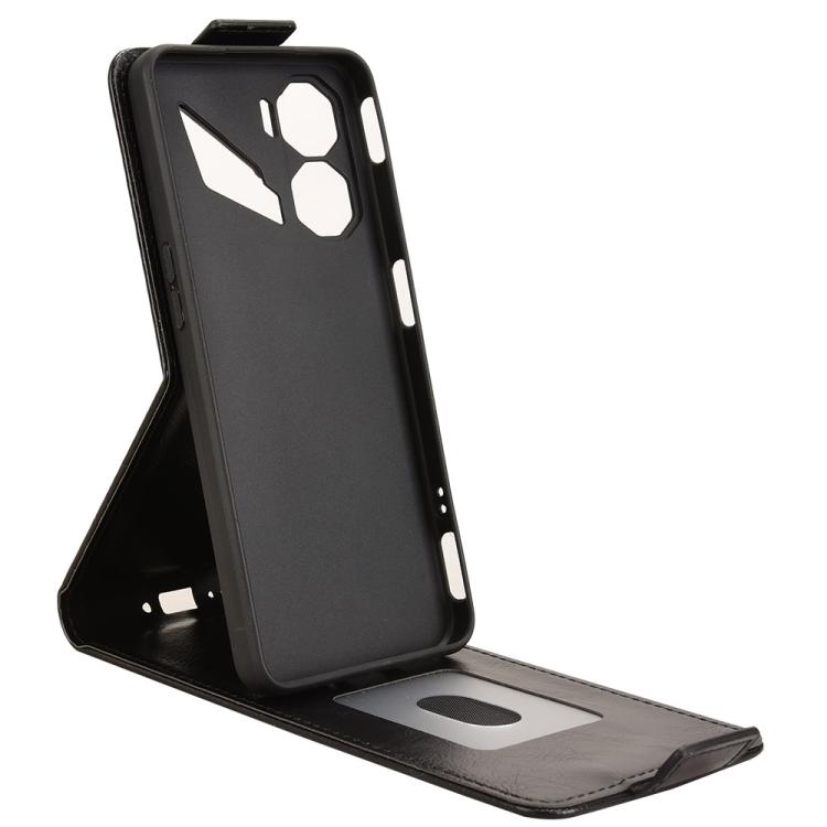 For ZTE nubia Neo 3 5G Magnetic Vertical Flip Leather Phone Case with Buckle