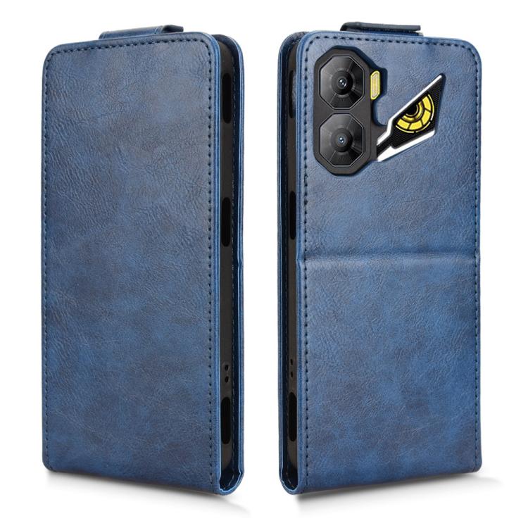 For ZTE nubia Neo 3 5G Magnetic Vertical Flip Leather Phone Case with Buckle