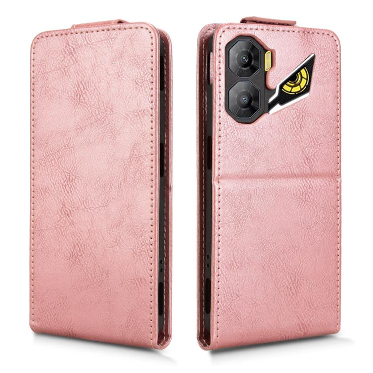 For ZTE nubia Neo 3 5G Magnetic Vertical Flip Leather Phone Case with Buckle