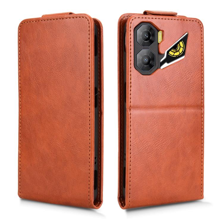 For ZTE nubia Neo 3 5G Magnetic Vertical Flip Leather Phone Case with Buckle