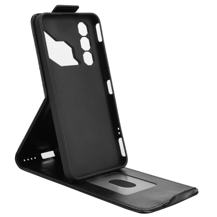 For ZTE nubia Neo 3 GT 5G Magnetic Vertical Flip Leather Phone Case with Buckle