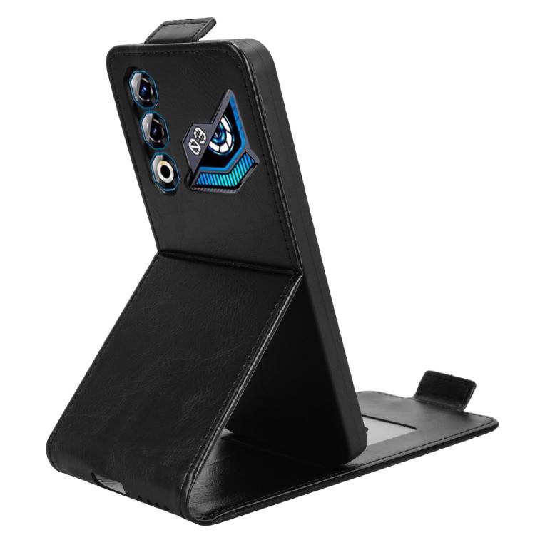 For ZTE nubia Neo 3 GT 5G Magnetic Vertical Flip Leather Phone Case with Buckle