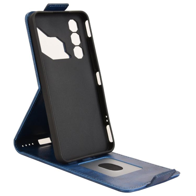 For ZTE nubia Neo 3 GT 5G Magnetic Vertical Flip Leather Phone Case with Buckle