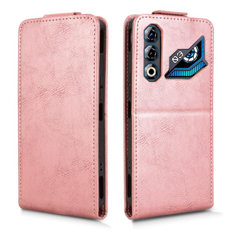 For ZTE nubia Neo 3 GT 5G Magnetic Vertical Flip Leather Phone Case with Buckle