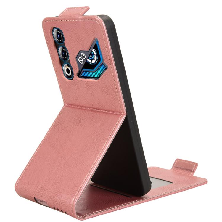 For ZTE nubia Neo 3 GT 5G Magnetic Vertical Flip Leather Phone Case with Buckle