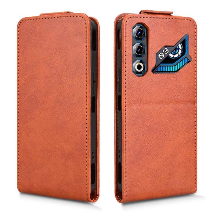 For ZTE nubia Neo 3 GT 5G Magnetic Vertical Flip Leather Phone Case with Buckle