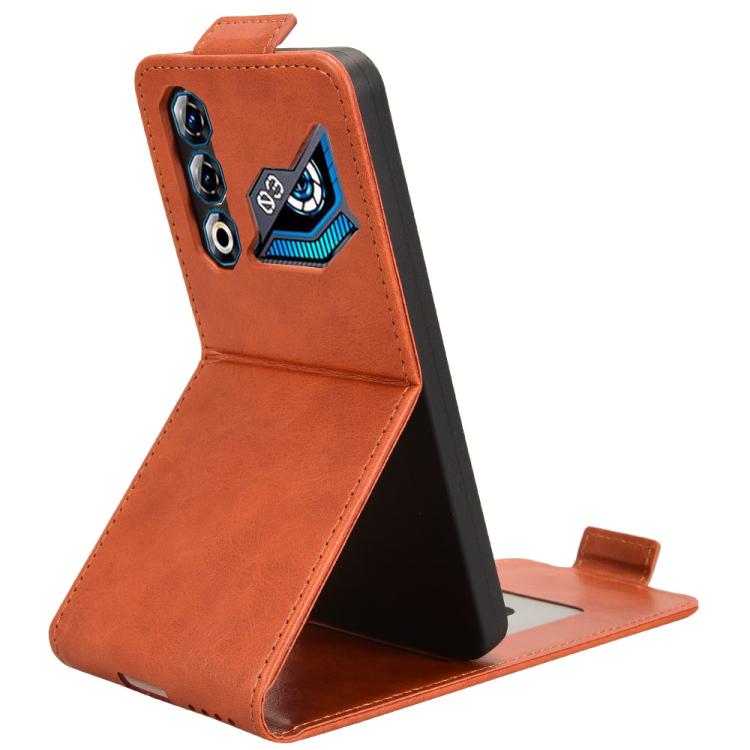 For ZTE nubia Neo 3 GT 5G Magnetic Vertical Flip Leather Phone Case with Buckle