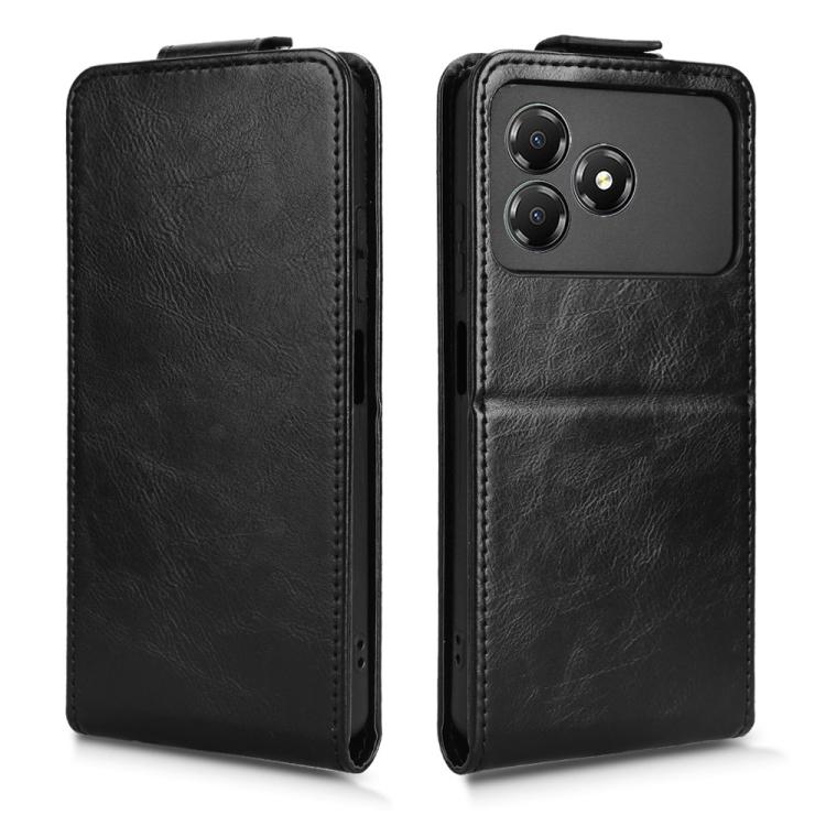 For ZTE Blade A36 4G Magnetic Vertical Flip Leather Phone Case with Buckle