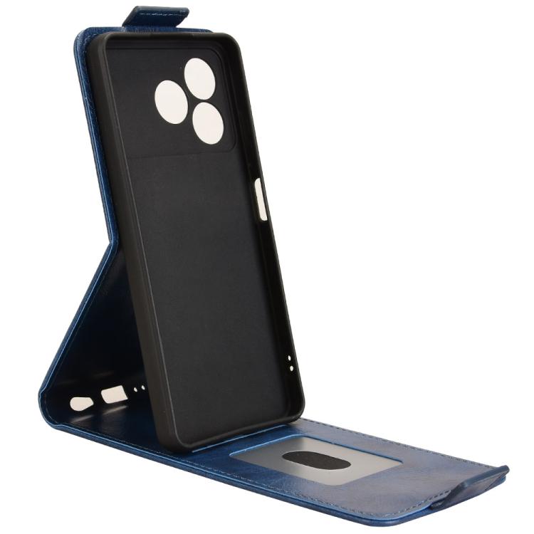 For ZTE Blade A36 4G Magnetic Vertical Flip Leather Phone Case with Buckle