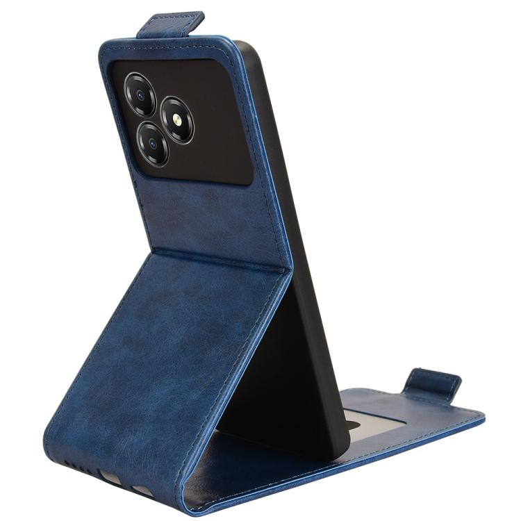 For ZTE Blade A36 4G Magnetic Vertical Flip Leather Phone Case with Buckle