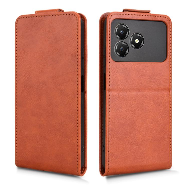 For ZTE Blade A36 4G Magnetic Vertical Flip Leather Phone Case with Buckle