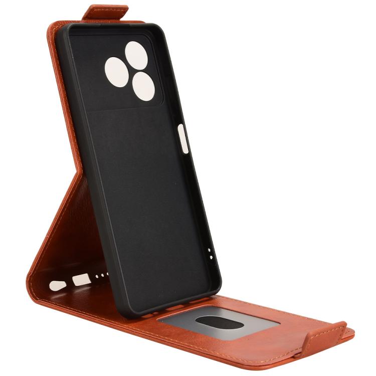 For ZTE Blade A36 4G Magnetic Vertical Flip Leather Phone Case with Buckle