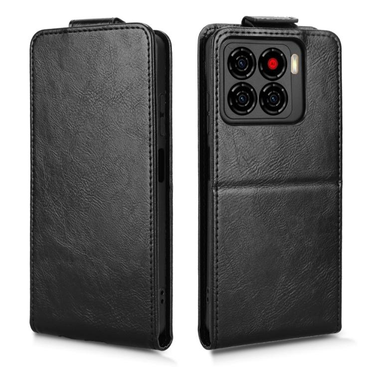 For ZTE Blade A56 4G Magnetic Vertical Flip Leather Phone Case with Buckle