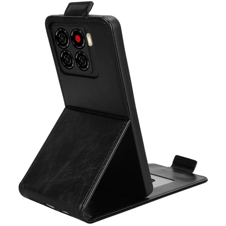 For ZTE Blade A56 4G Magnetic Vertical Flip Leather Phone Case with Buckle