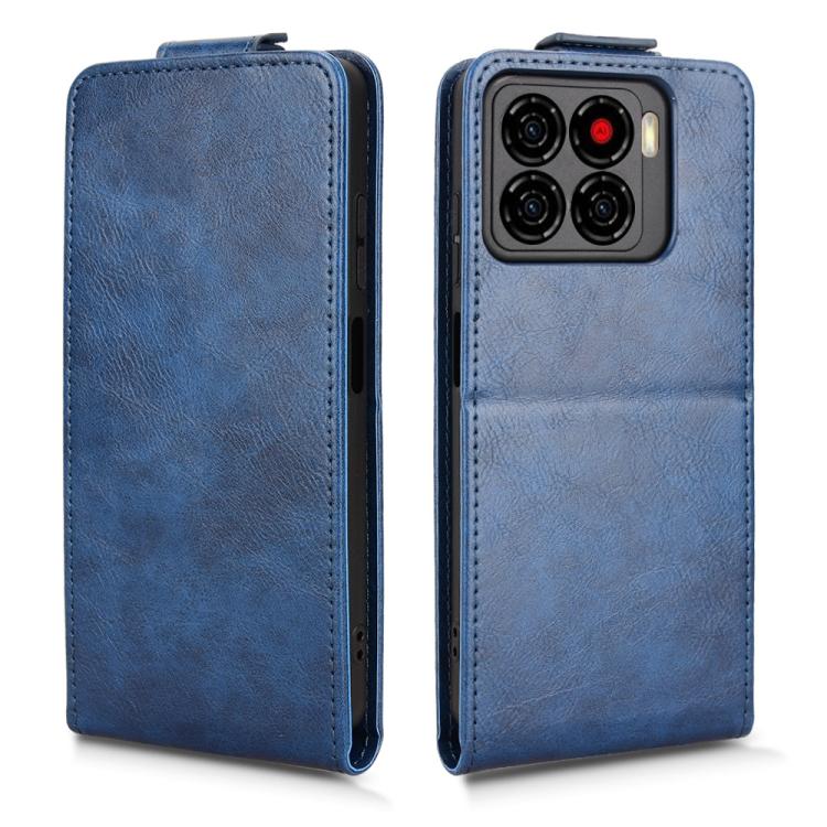 For ZTE Blade A56 4G Magnetic Vertical Flip Leather Phone Case with Buckle