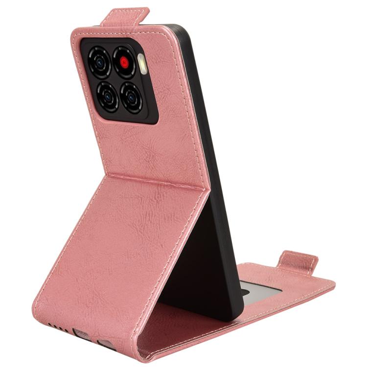 For ZTE Blade A56 4G Magnetic Vertical Flip Leather Phone Case with Buckle