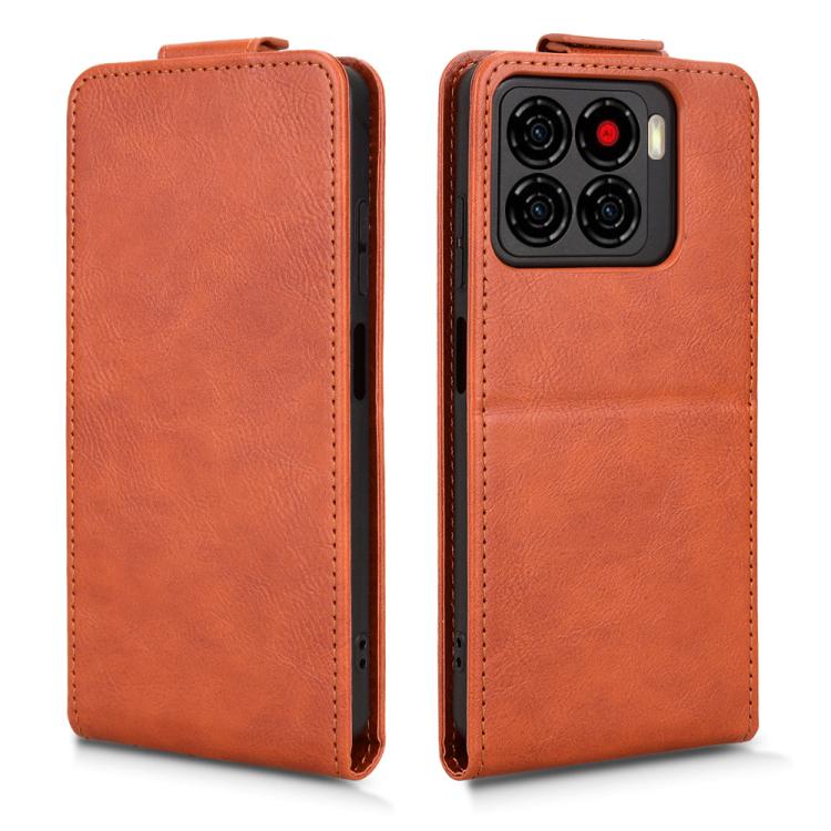 For ZTE Blade A56 4G Magnetic Vertical Flip Leather Phone Case with Buckle
