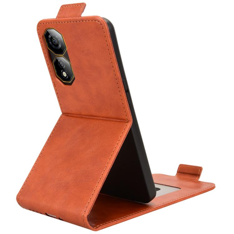 For ZTE nubia Focus 2 5G Magnetic Vertical Flip Leather Phone Case with Buckle