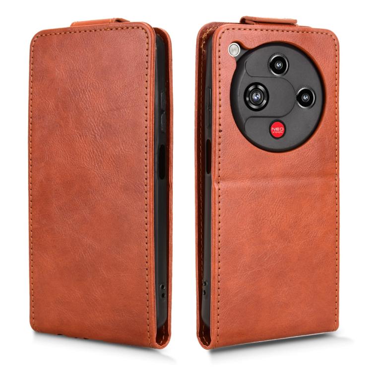 For ZTE nubia Neo 2 Magnetic Vertical Flip Leather Phone Case with Buckle