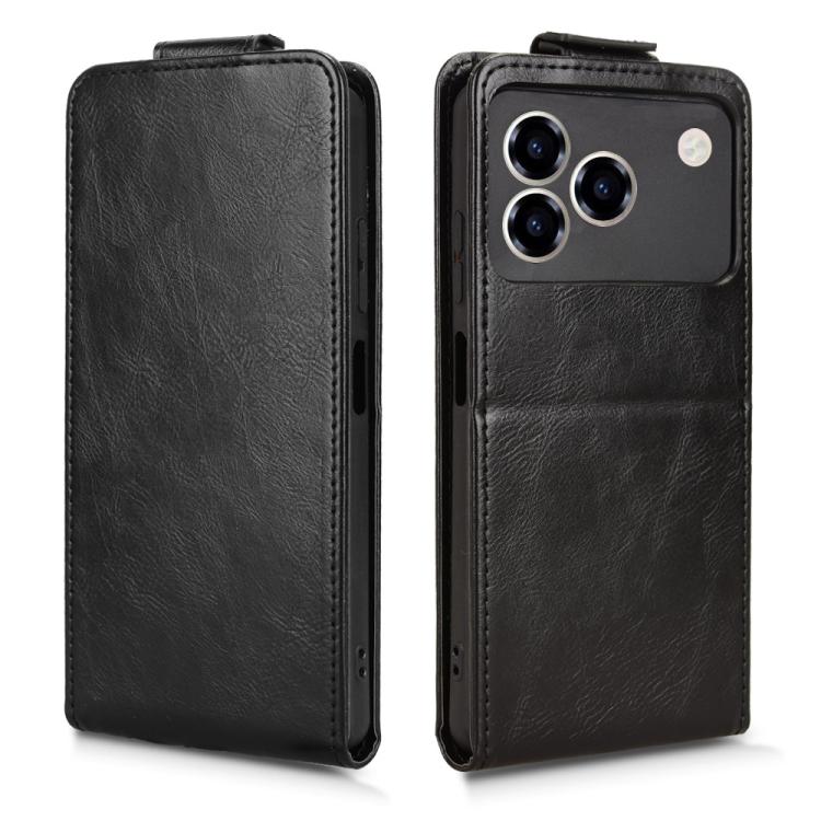 For ZTE Blade A76 4G Magnetic Vertical Flip Leather Phone Case with Buckle