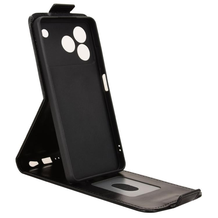 For ZTE Blade A76 4G Magnetic Vertical Flip Leather Phone Case with Buckle