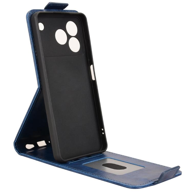 For ZTE Blade A76 4G Magnetic Vertical Flip Leather Phone Case with Buckle
