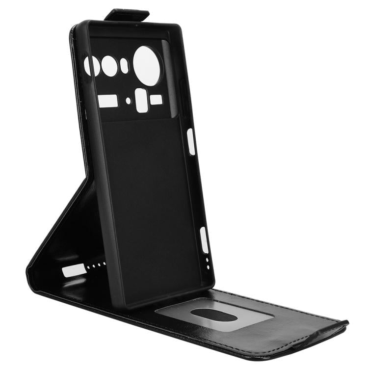 For ZTE nubia Z80 Ultra Magnetic Vertical Flip Leather Phone Case with Buckle