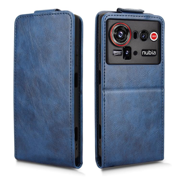For ZTE nubia Z80 Ultra Magnetic Vertical Flip Leather Phone Case with Buckle