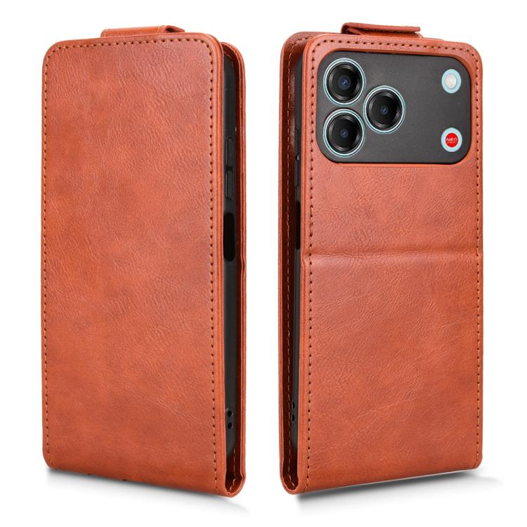 For ZTE nubia V80 Design Magnetic Vertical Flip Leather Phone Case with Buckle