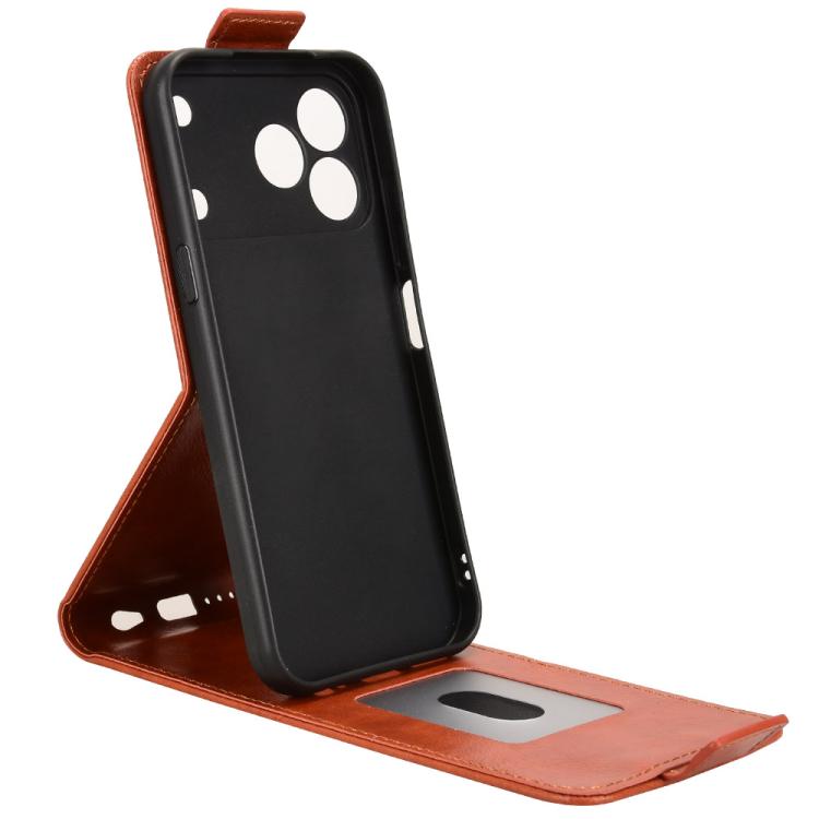 For ZTE nubia V80 Design Magnetic Vertical Flip Leather Phone Case with Buckle