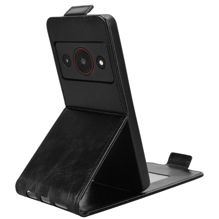 For ZTE A75 Pro / Telstra T-Elite 5G Magnetic Vertical Flip Leather Phone Case with Buckle