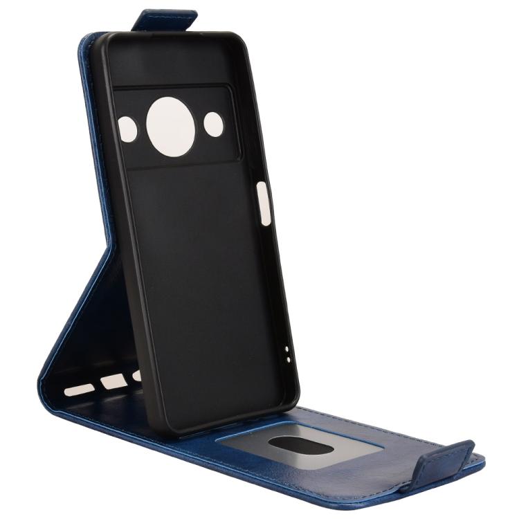 For ZTE A75 Pro / Telstra T-Elite 5G Magnetic Vertical Flip Leather Phone Case with Buckle