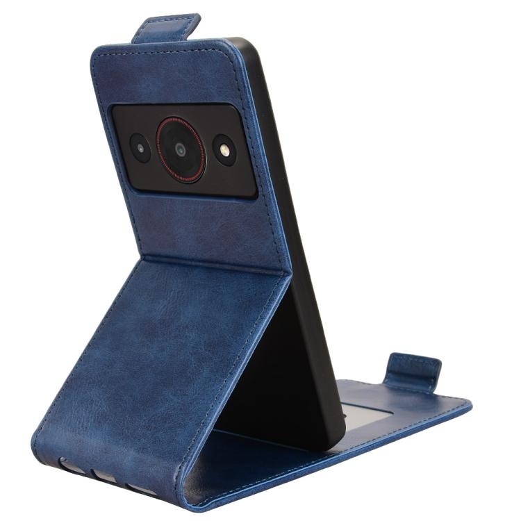 For ZTE A75 Pro / Telstra T-Elite 5G Magnetic Vertical Flip Leather Phone Case with Buckle