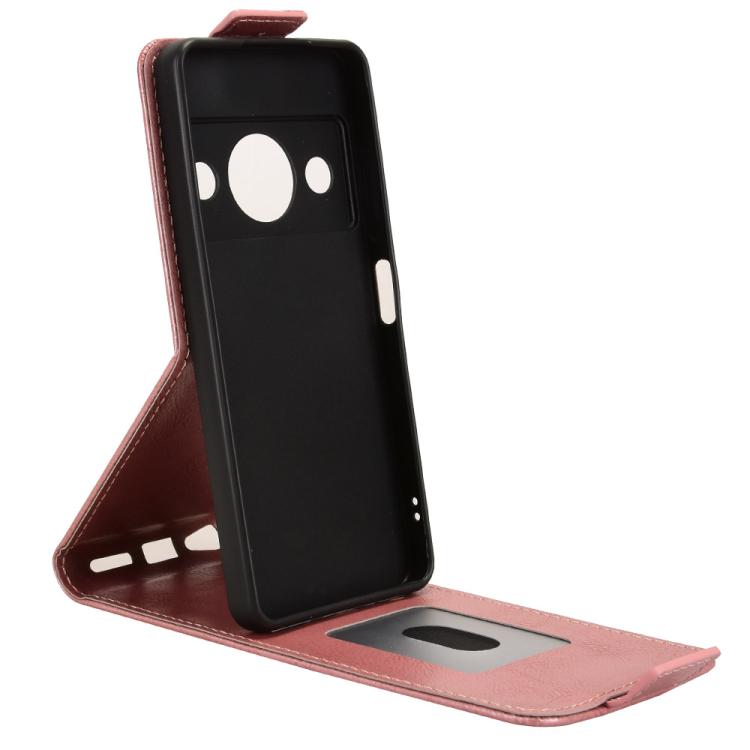 For ZTE A75 Pro / Telstra T-Elite 5G Magnetic Vertical Flip Leather Phone Case with Buckle