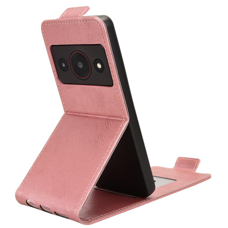 For ZTE A75 Pro / Telstra T-Elite 5G Magnetic Vertical Flip Leather Phone Case with Buckle