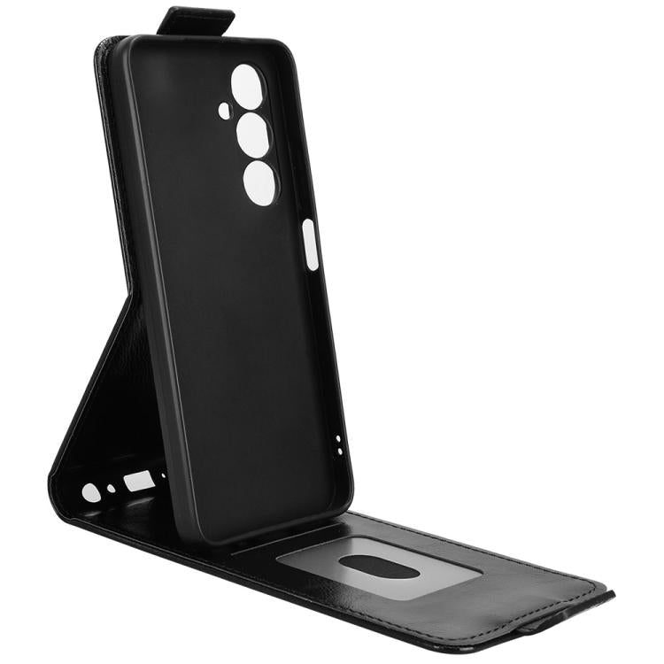 For ZTE Nubia V80 Max Magnetic Vertical Flip Leather Phone Case with Buckle