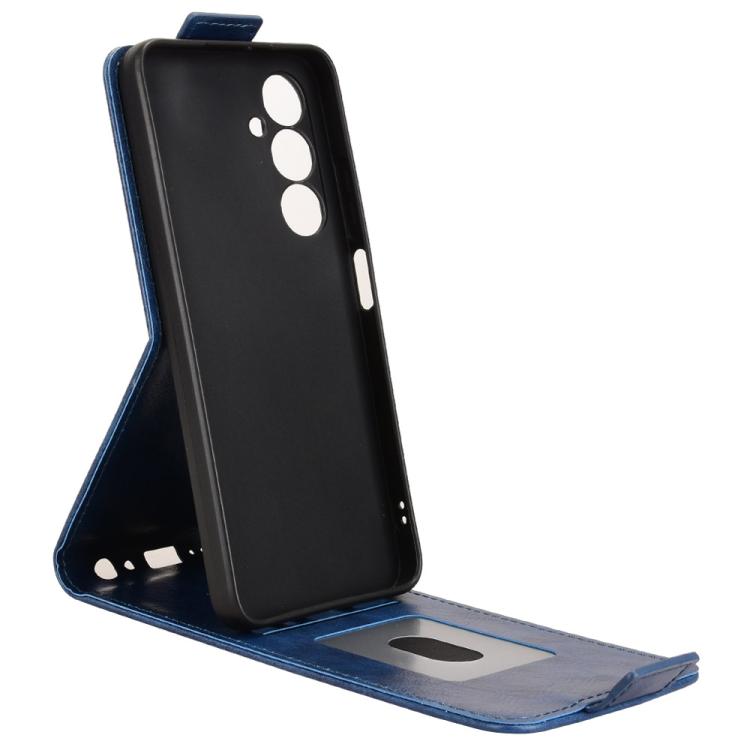 For ZTE Nubia V80 Max Magnetic Vertical Flip Leather Phone Case with Buckle