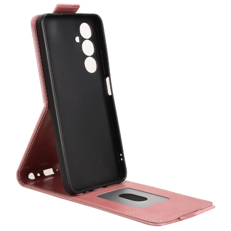 For ZTE Nubia V80 Max Magnetic Vertical Flip Leather Phone Case with Buckle