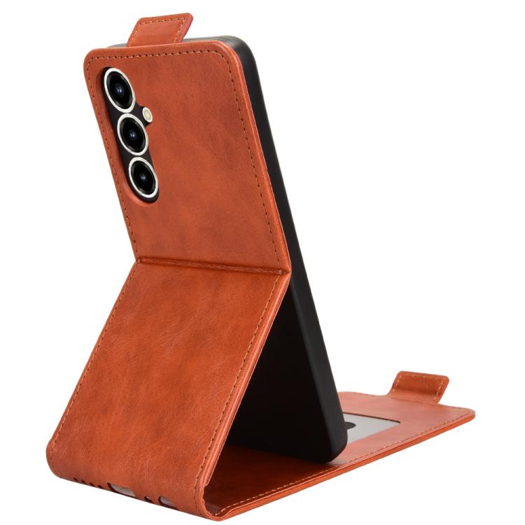 For ZTE Nubia V80 Max Magnetic Vertical Flip Leather Phone Case with Buckle