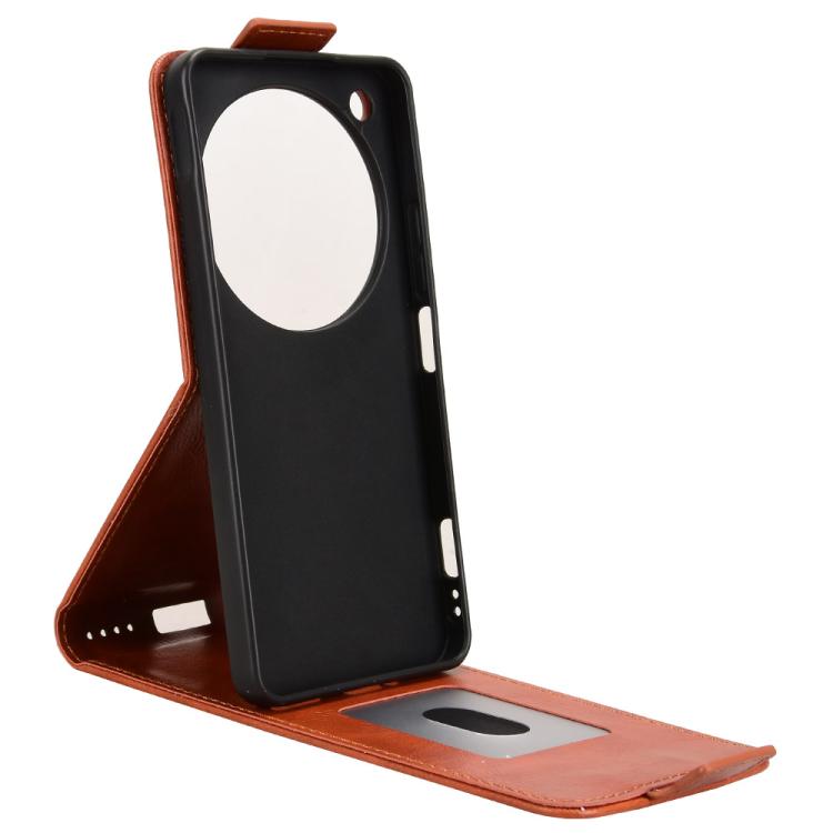 For ZTE nubia Focus 2 Ultra 5G Magnetic Vertical Flip Leather Phone Case with Buckle