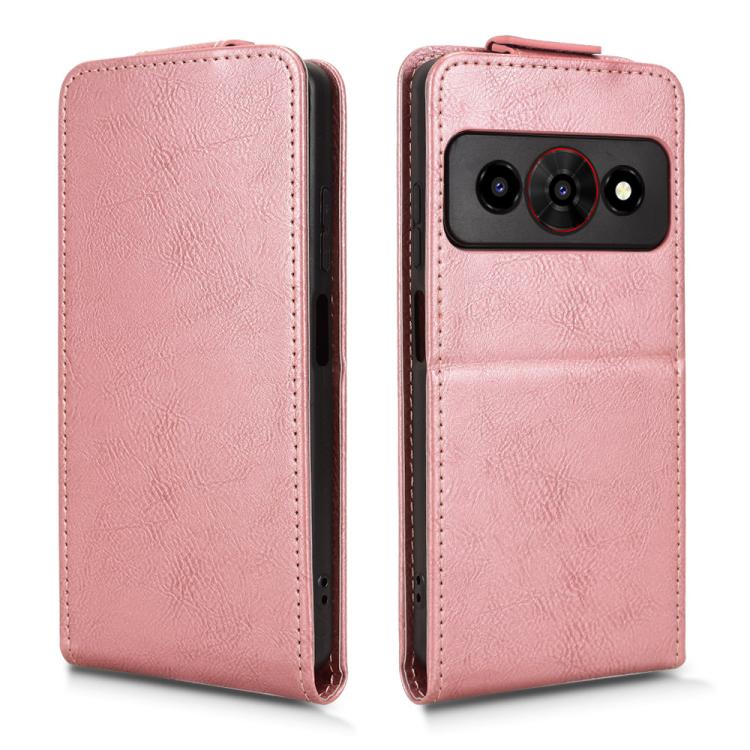 For ZTE Optus X Value 5G Magnetic Vertical Flip Leather Phone Case with Buckle