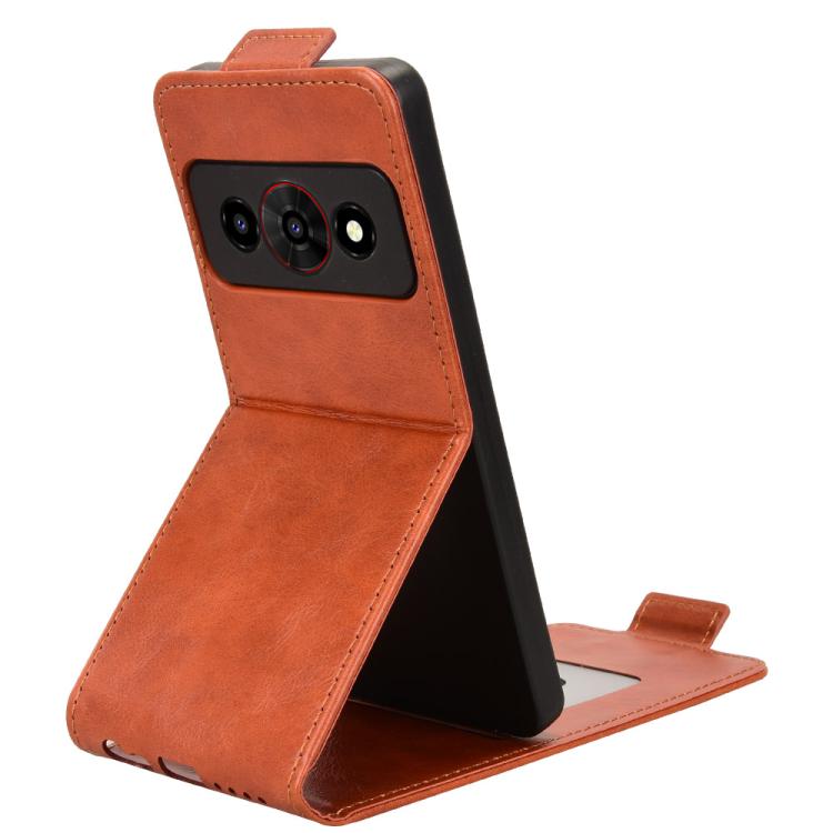 For ZTE Optus X Value 5G Magnetic Vertical Flip Leather Phone Case with Buckle
