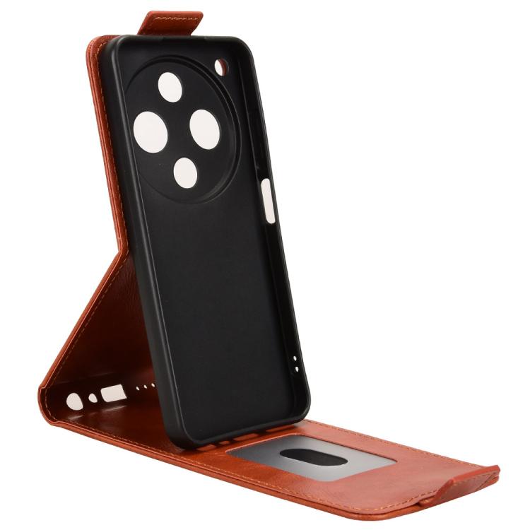 For ZTE Optus X Pro 2 5G Magnetic Vertical Flip Leather Phone Case with Buckle